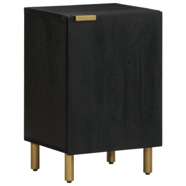 vidaXL Ντουλάπι Μπάνιου Μαύρο 38x33x58cm Επεξεργασμένο Ξύλο