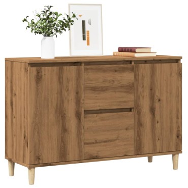 vidaXL Μπουφές Αρτισιανή Δρυς 102x35x70cm από Επεξεργασμένο Ξύλο 1 τεμ.