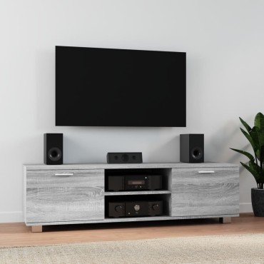vidaXL Έπιπλο Τηλεόρασης Γκρι Sonoma 140x40,5x35cm από Επεξεργ. Ξύλο