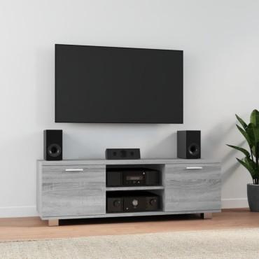 vidaXL Έπιπλο Τηλεόρασης Γκρι Sonoma 120x40,5x35cm από Επεξεργ. Ξύλο