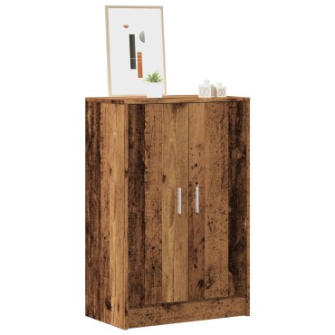 vidaXL Παπουτσοθήκη Όψη Παλαιού Ξύλου 60x35x92cm Επεξεργασμένο Ξύλο