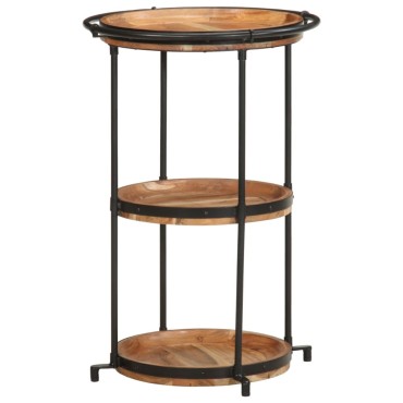vidaXL Τραπεζάκι Βοηθητικό 55x83cm από Μασίφ Ξύλο Ακακίας 1 τεμ.
