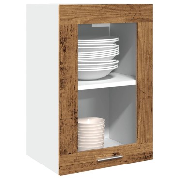 vidaXL Ντουλάπι Κρεμαστό Lyon με Τζάμι 40x31x60cm Επεξ. Ξύλο 1 τεμ.