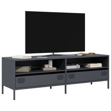 vidaXL Έπιπλο Τηλεόρασης Ανθρακί 135x39x43,5cm Ατσάλι Ψυχρής Έλασης