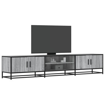 vidaXL Έπιπλο Τηλεόρασης Γκρι Sonoma 210x35x41cm από Επεξεργ. Ξύλο