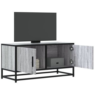 vidaXL Έπιπλο Τηλεόρασης Γκρι Sonoma 80x34,5x40cm Επεξ. Ξύλο