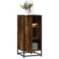 vidaXL Ραφιέρα Καπνιστή Δρυς 35,5x35x76cm Επεξ. Ξύλο + Μέταλλο 1 τεμ.