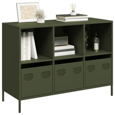 vidaXL Ντουλάπι Λαδί 101,5x39x73,5cm από Χάλυβα Ψυχρής Έλασης 1 τεμ.