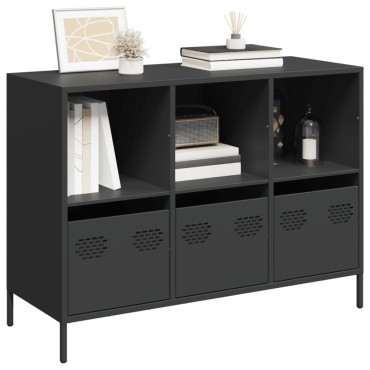 vidaXL Ντουλάπι Μαύρο 101,5x39x73,5cm από Χάλυβα Ψυχρής Έλασης 1 τεμ.