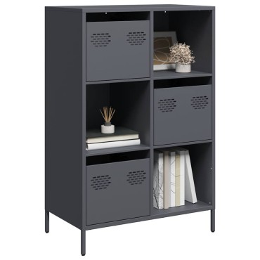 vidaXL Ντουλάπι Ανθρακί 68x39x103,5cm από Χάλυβα 1 τεμ.