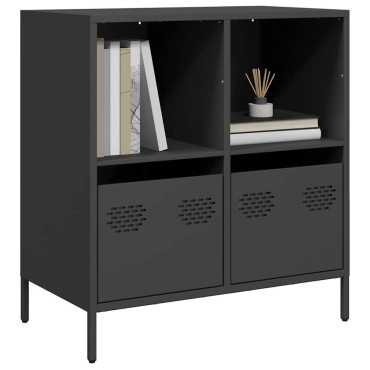 vidaXL Ντουλάπι Μαύρο 68x39x73,5cm από Χάλυβα Ψυχρής Έλασης 1 τεμ.