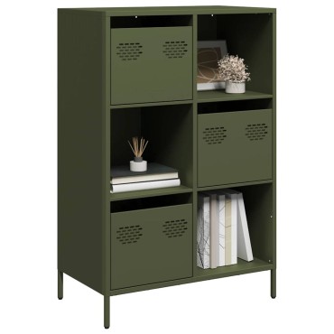 vidaXL Ντουλάπι Πράσινο Λαδί 68x39x103,5cm από Ατσάλι 1 τεμ.