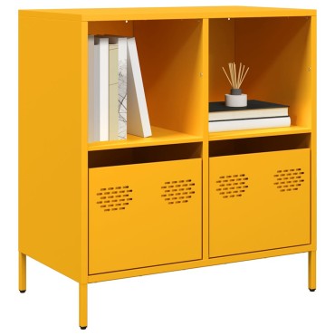 vidaXL Ντουλάπι Μουσταρδί 68x39x73,5cm από Χάλυβα Ψυχρής Έλασης 1 τεμ.