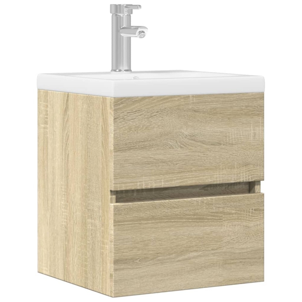 vidaXL Ντουλάπι Νιπτήρα Sonoma Δρυς 41x38,5x45cm Επεξεργασμένο Ξύλο 1 τεμ.