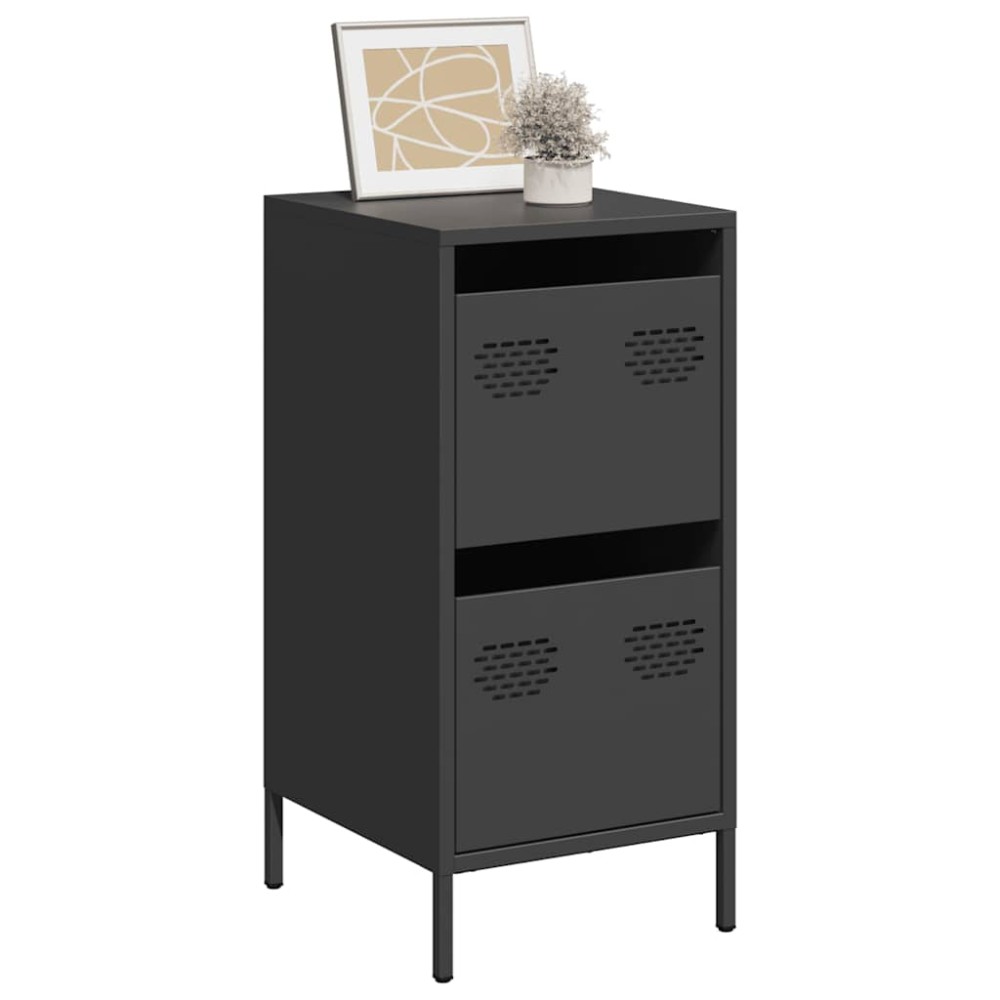 vidaXL Ντουλάπι Μαύρο 35x39x73,5cm από Χάλυβα Ψυχρής Έλασης 1 τεμ.