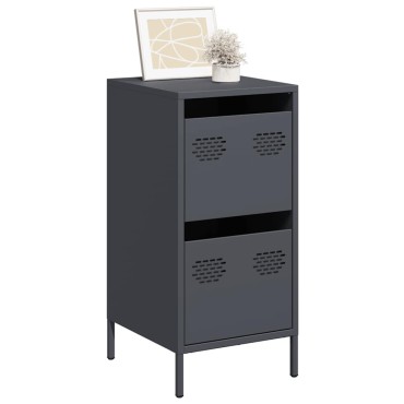 vidaXL Ντουλάπι Ανθρακί 35x39x73,5cm από Χάλυβα Ψυχρής Έλασης 1 τεμ.
