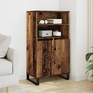 vidaXL Ντουλάπι Όψη Παλαιού Ξύλου 60x36x110cm από Επεξεργασμένο Ξύλο 1 τεμ.