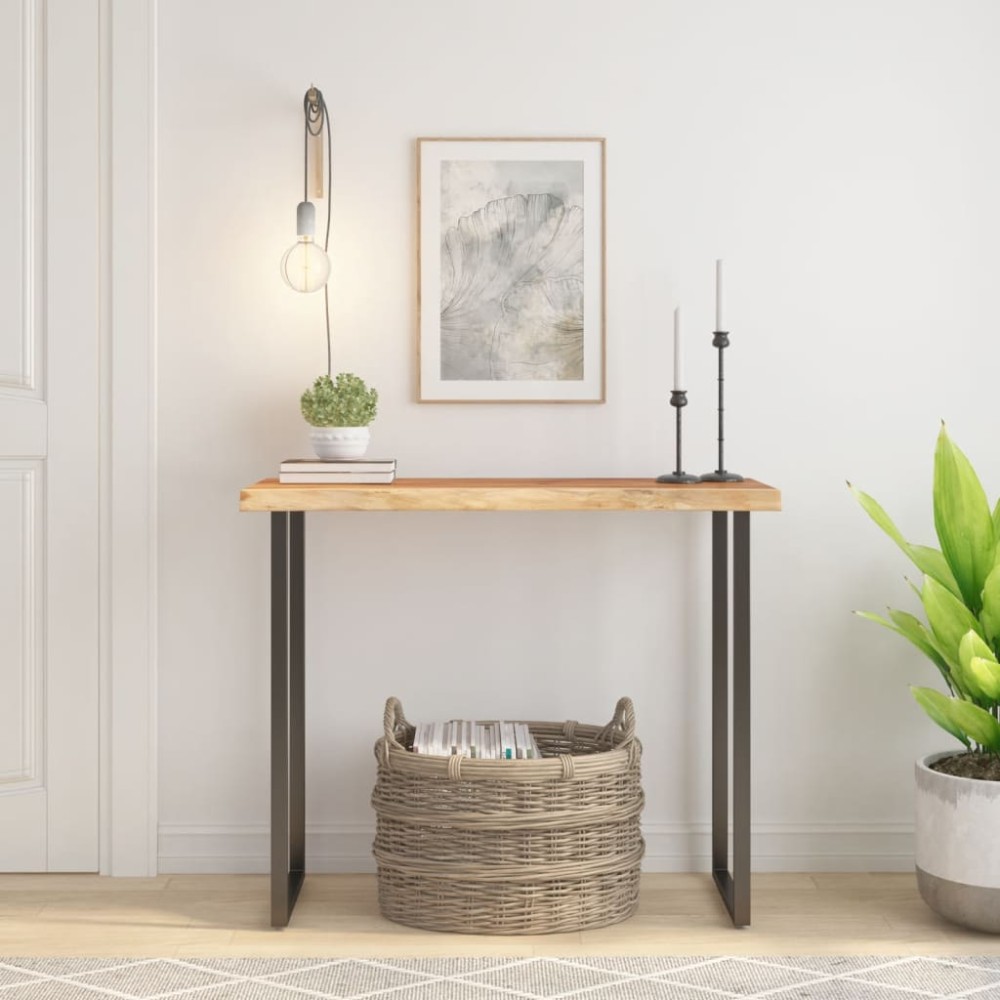 vidaXL Επιφάνεια Τραπεζιού Ορθογώνια 100x40x2,5cm Μασίφ Ξύλο Ακακίας 1 τεμ.