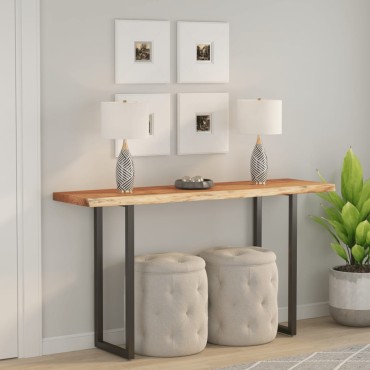 vidaXL Επιφάνεια Τραπεζιού Ορθογώνια 140x40x2,5cm Μασίφ Ξύλο Ακακίας 1 τεμ.