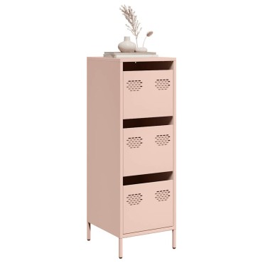 vidaXL Ντουλάπι Ροζ 39x35x103,5cm από Ατσάλι 1 τεμ.