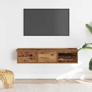 vidaXL Ντουλάπι Τοίχου Όψη Παλαιού Ξύλου 88x26x18,5 εκ 1 τεμ.