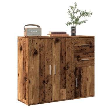vidaXL Μπουφές Όψη Παλαιού Ξύλου 91x29,5x75cm Επεξεργασμένο Ξύλο 1 τεμ.