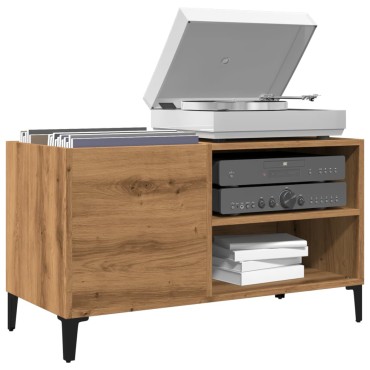 ντουλάπι δίσκων vidaXL Δρυς τεχνίτης 84,5x38x48cm Κατασκευασμένο ξύλο 1 τεμ.