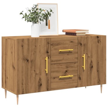vidaXL Σκευοθήκη Δρυς τεχνίτης 100x36x60cm Κατασκευασμένο ξύλο 1 τεμ.