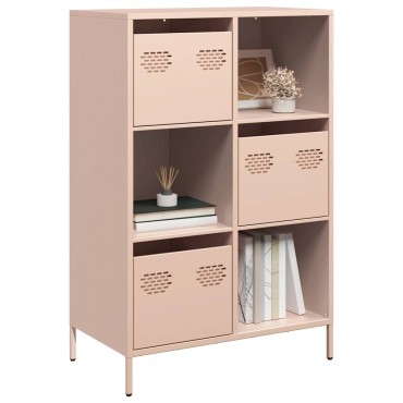 vidaXL Ντουλάπα Ροζ 68x39x103,5cm από Χάλυβα 1 τεμ.