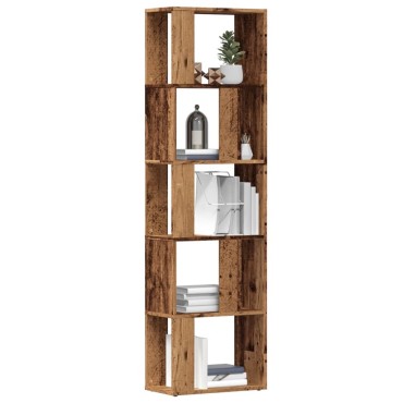 vidaXL Ντουλάπι βιβλίων Παλιό ξύλο 45x24x159cm Κατασκευασμένο ξύλο 1 τεμ.
