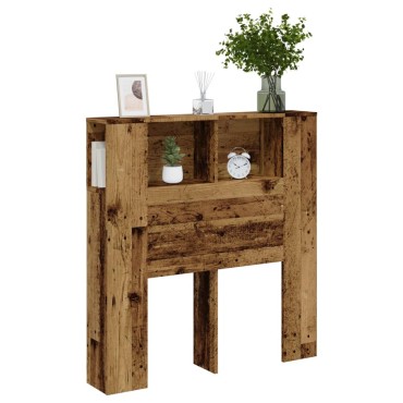 vidaXL Κεφαλάρι Με Αποθηκευτικό Χώρο 100x18,5x102,5cm Επεξ. Ξύλο 1 τεμ.