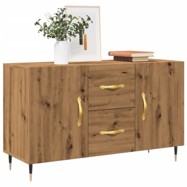 vidaXL Σκευοθήκη Δρυς τεχνίτης 100x36x60cm Κατασκευασμένο ξύλο 1 τεμ.