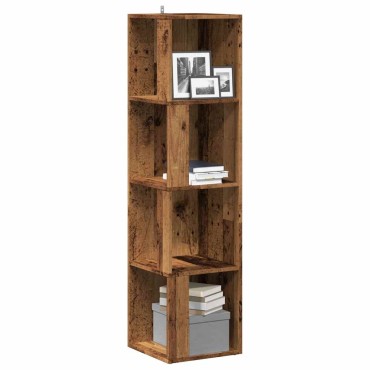 vidaXL Ντουλάπι Γωνία Παλιό Ξύλο 33x33x132cm από Μοριοσανίδα 1 τεμ.
