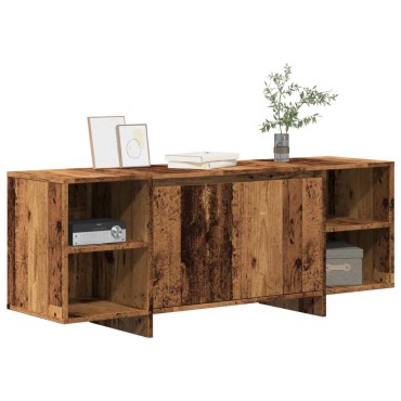 vidaXL Έπιπλο Τηλεόρασης Παλιό Ξύλο 130x35x50cm από Μοριοσανίδα