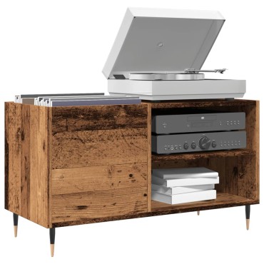 vidaXL Δισκοθήκη Παλιό Ξύλο 84,5x38x48cm από Επεξεργασμένο Ξύλο
