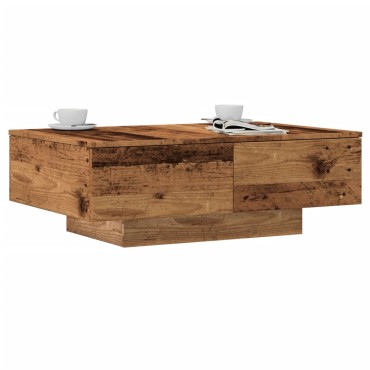 vidaXL Τραπεζάκι Σαλονιού Παλιό Ξύλο 90x60x31cm από Μοριοσανίδα 1 τεμ.