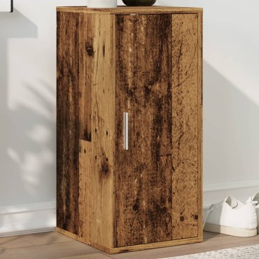 vidaXL Παπουτσοθήκη Παλιό Ξύλο 32x35x70cm από Μοριοσανίδα