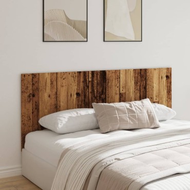 vidaXL κεφαλάρι κρεβατιού Παλιό ξύλο 200x1,5x80cm Κατασκευασμένο ξύλο