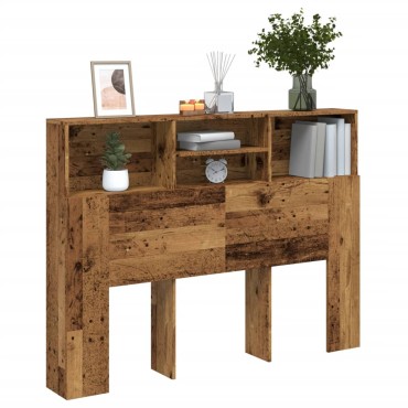 vidaXL Ντουλάπι κεφαλάρι Παλιό ξύλο 140x19x103,5cm