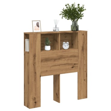 vidaXL Ντουλάπι κεφαλάρι Δρυς τεχνίτης 100x19x104,5cm