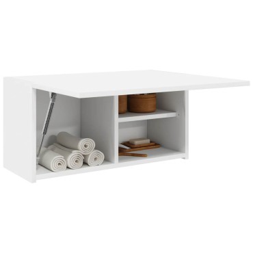 vidaXL Ντουλάπι Μπάνιου Λευκό 60x25x30cm Επεξεργασμένο Ξύλο 1 τεμ.