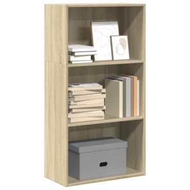 vidaXL Βιβλιοθήκη Sonoma Δρυς 60x30x114cm από Επεξεργασμένο Ξύλο 1 τεμ.