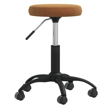 vidaXL Καρέκλα τραπεζαρίας καφέ βελούδο 31x(42-54)cm 1 τεμ.