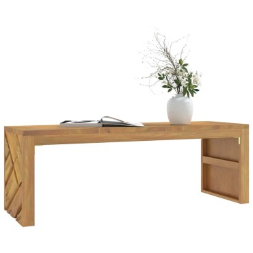 vidaXL Τραπεζάκι Σαλονιού 110x35x38cm από Μασίφ Ξύλο Teak 1 τεμ.