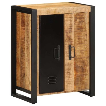 vidaXL Μπουφές 55x35x70cm από Μασίφ Ακατέργαστο Ξύλο Μάνγκο 1 τεμ.