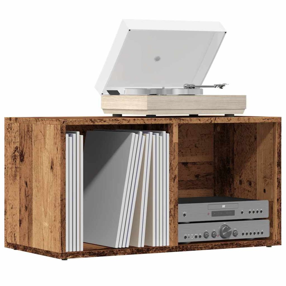 vidaXL LP Κουτί Αποθήκευσης Όψη Παλαιού Ξύλου 69,5x34x36cm Επεξ.Ξύλο