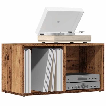 vidaXL LP Κουτί Αποθήκευσης Όψη Παλαιού Ξύλου 69,5x34x36cm Επεξ.Ξύλο