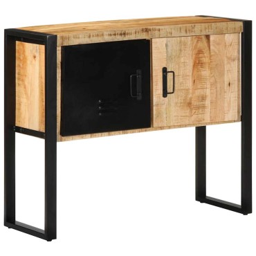 vidaXL Ντουλάπι κονσόλας 90x35x75cm Μασίφ ακατέργαστο ξύλο Μάνγκο 1 τεμ.
