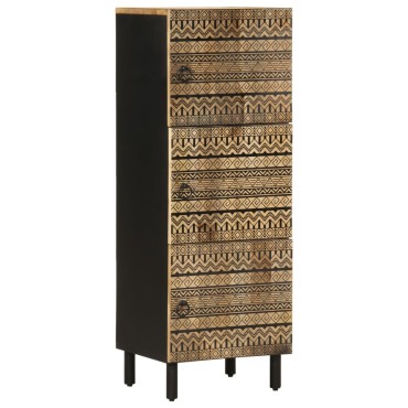 vidaXL Ψηλός Μπουφές 40x33,5x110cm από Ακατέργαστο Ξύλο Μάνγκο