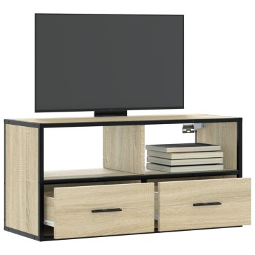 vidaXL Έπιπλο Τηλεόρασης Sonoma Δρυς 80x31x39,5cm Επεξ. Ξύλο